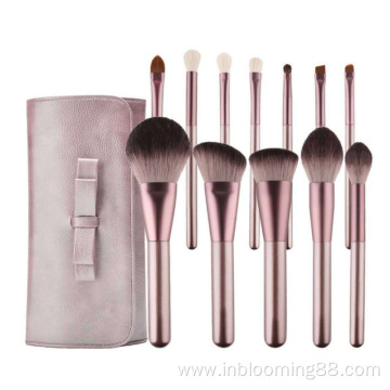 Rose Glod Private Label Vegan Makeup Brush Set